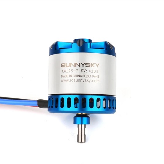 Hot Sales SUNNYSKY Fixed-wing Aircraft Model Power System Motor X4125 Kv440 480 515 Thrust 6kg 7kg 8kg Weight 344-350g